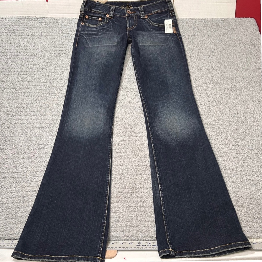 Silver Jeans Pioneer Ultra Low Rise 29x33 Indigo Deadstock Y2K VTG Boot McBling